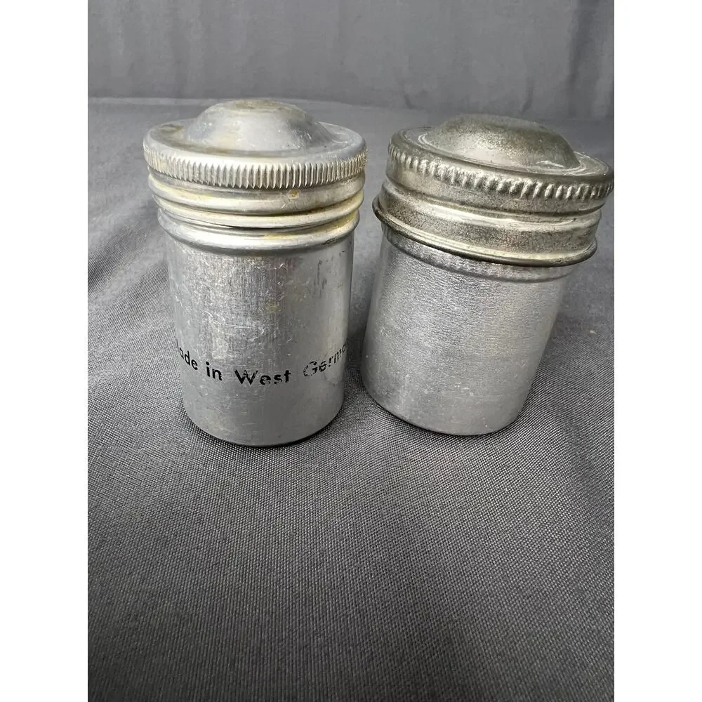 Vintage Metal Film Cans Set of 2